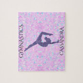 Puzzle pastel GYMNASTICS avec nom personnalisé (Vertical)