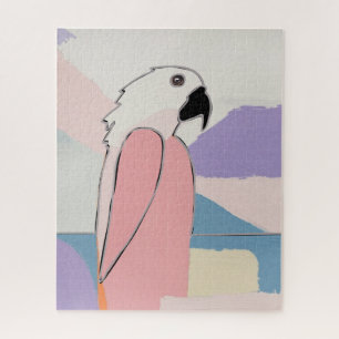 Puzzle Pastel Parrot
