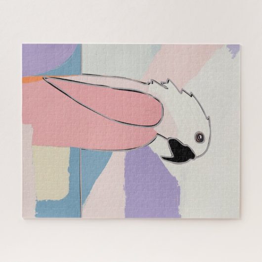 Puzzle Pastel Parrot (Horizontal)