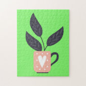 Puzzle Pastel plante moderne simple (Vertical)