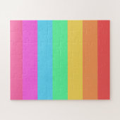 Puzzle Pastel Rainbow Color Strips Design (Horizontal)