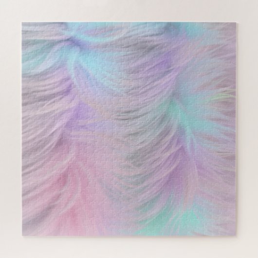 Puzzle Pastel Rainbow Fur (Horizontal)