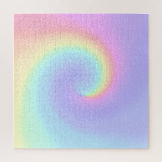 Puzzle Pastel Rainbow Swirl très difficile (Vertical)