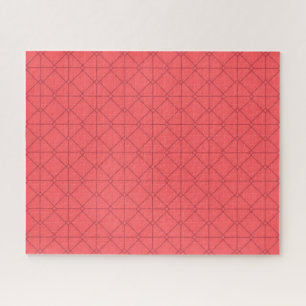 Puzzle Pastel red, cool, trendy, decorative illustration