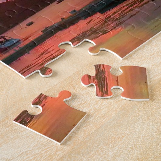 Puzzle Pastel Sunset sur l'eau (Côté)