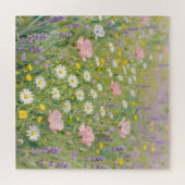 Puzzle Pastel Wildflower Meadow Painting (Horizontal)
