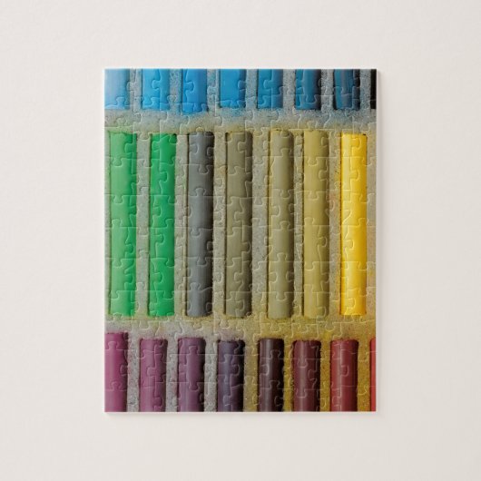 Puzzle pastels crétacé sur la couleur (Vertical)