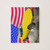Puzzle Pastenague 1975 de Corvette avec le drapeau (Vertical)