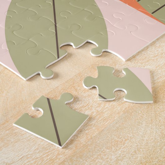 Puzzle Pastèque d'été Citrus : Patte géométrique Abstrait (Côté)