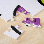 Puzzle pastèques lumineuses : motif sans couture colorée. (Côté)