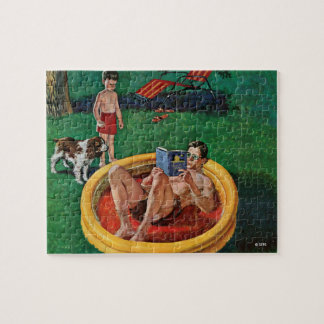 Puzzle Patauger la piscine
