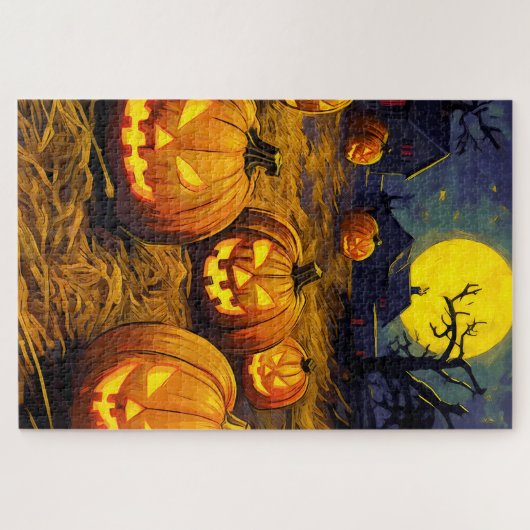Puzzle Patch Citrouille Halloween (Horizontal)