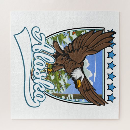 Puzzle Patch de voyage Alaska (Horizontal)