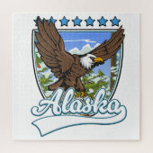 Puzzle Patch de voyage Alaska (Vertical)