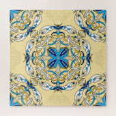 Puzzle Patchwork Arabe Floral Texture Vintage (Horizontal)