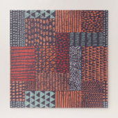Puzzle Patchwork bohémien : conception sans couture dessi (Horizontal)