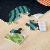 Puzzle Patchwork Cactus Plantes Motif sans couture (Côté)
