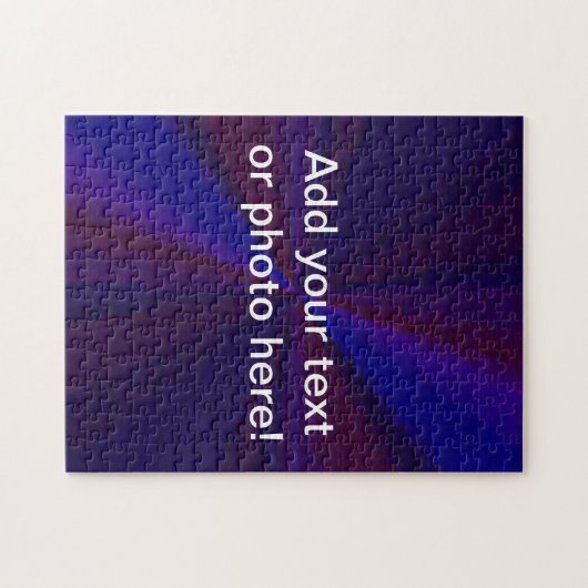 Puzzle Patchwork circulaire bleu à violet (Horizontal)