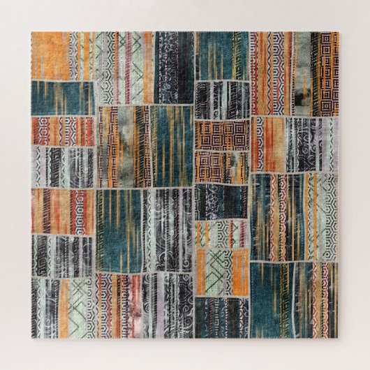 Puzzle Patchwork collage mixage, surface composée motif i (Horizontal)