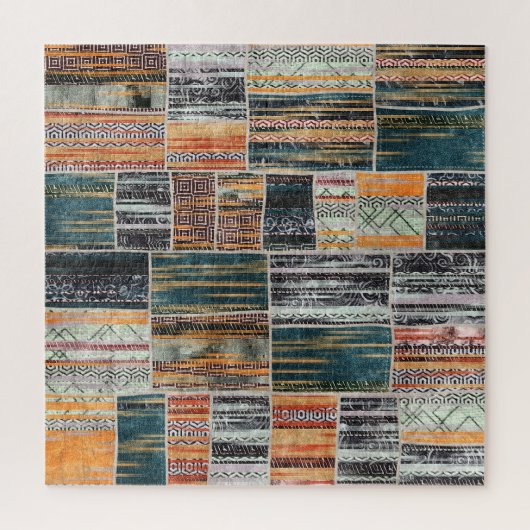Puzzle Patchwork collage mixage, surface composée motif i (Vertical)