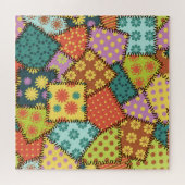 Puzzle Patchwork Eclectique : Mélange Motif Diverse (Horizontal)