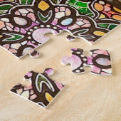 Puzzle Patchwork Mandala en verre tendu (Côté)