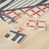 Puzzle Patchwork rétro : Conception géométrique Abstraite (Côté)