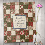 Puzzle Patchwork vintage Imprimer Rouges rustiques<br><div class="desc">Personnalisez ce puzzle à motif mosaïque de style vintage avec votre propre texte pour un cadeau unique. Créé dans des tons de rouge foncé, crème et marron pour un look rustique avec des détails faux zig-zag sur point. Un produit sucré pour les courtepointes, couturières ou toute personne ayant un goût...</div>