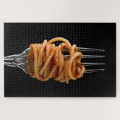 Puzzle Pâtes filées sur une Fourche, Spaghetti alimentair (Horizontal)