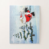 Puzzle Patinage De père Noël Au Pôle Nord (Vertical)