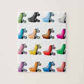 Puzzle Patins à roulettes Motifs colorés Rollerskates (Vertical)
