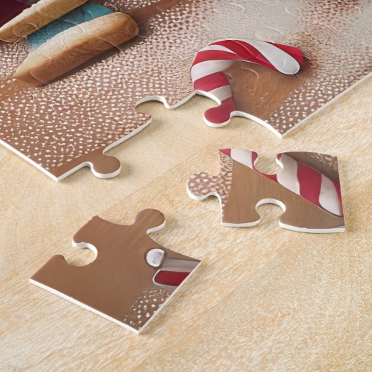 Puzzle Pâtisserie de Noël à Bulldog anglais : Festive Chr (Côté)
