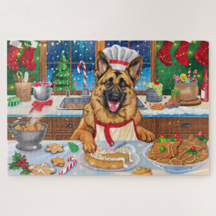 Puzzle Pâtisserie de Noël du Berger Allemand : Noël Festi