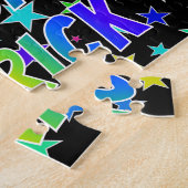 Puzzle "PATRICK" Prénom, Amusant "HEUREUX ANNIVERSAIRE" (Côté)