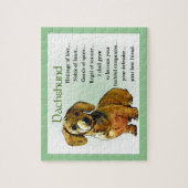 Puzzle Patrimoine Dachshund de l'amour (Vertical)