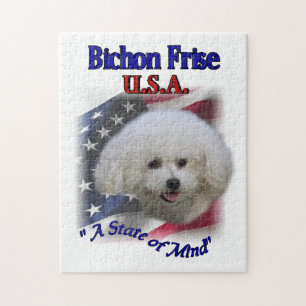 Puzzle Patriotique de Bichon Frise