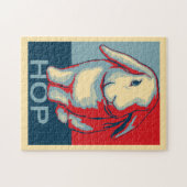 Puzzle patriotique de lapin (Horizontal)