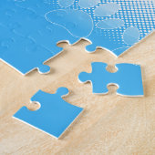 Puzzle Patrouilles Bleues Et Blancs Avec Arrière - plan D (Côté)