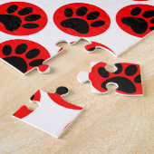 Puzzle Patrouilles De Chien Noir En Pois Rouge (Côté)