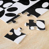 Puzzle Patrouilles Et Rayures De Chien Noir Et Blanc (Côté)