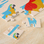 Puzzle Patters du Colorful Tropical Macaw (Côté)