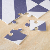 Puzzle Patters Midnight Blue Geometric Deco Cube (Côté)