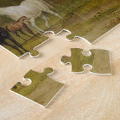 Puzzle Pâturage de chevaux : Juments et poulains dans un (Côté)