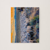 Puzzle Pâturage des moutons Idaho.. Salutations de Noël J (Vertical)