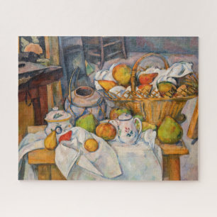 Puzzle Paul Cezanne - La vie morte avec panier