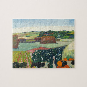 Puzzle Paul Gauguin Haystacks en Bretagne Campagne