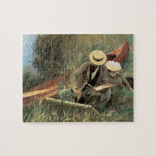 Puzzle Paul Helleu Sketting with His Wife par JS Sargent (Horizontal)