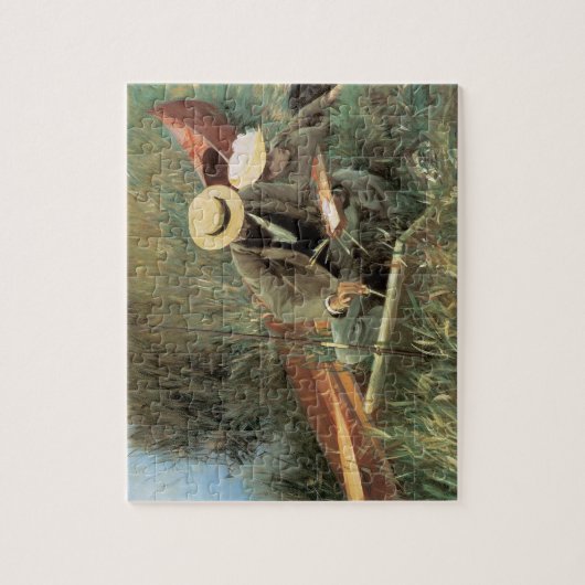 Puzzle Paul Helleu Sketting with His Wife par JS Sargent (Vertical)