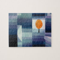 Paul Klee Harbinger d'automne. art bleu vintage
