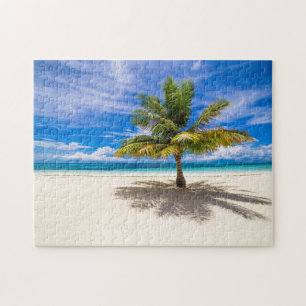 Puzzle Paume sur la plage blanche de sable